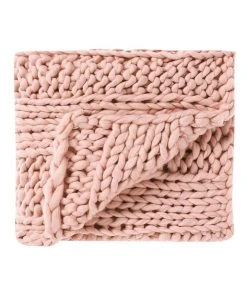 Linen House Lana Throw Rose Quartz