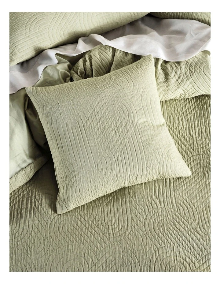 Linen House Lila Cushion in Wasabi 2 Linen House Lila Cushion in Wasabi - Image 2