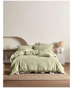 Linen House Lila Cushion in Wasabi