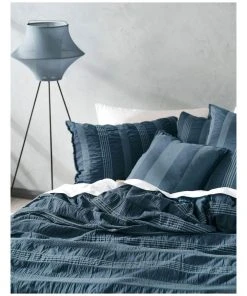Linen House Shrimpton Cushion 45x45cm in Slate Grey 6 Linen House Shrimpton Cushion 45x45cm in Slate Grey -The Shine Nook Sales Store 841414240 841439530 3 720x928