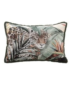 M.M Linen Cantaloupe Jaguar Cushion Multicolour