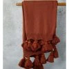 M.M Linen Birch Throw in Terracotta