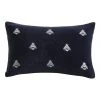 M.M Linen Buzz Cushion 30x50cm in Navy