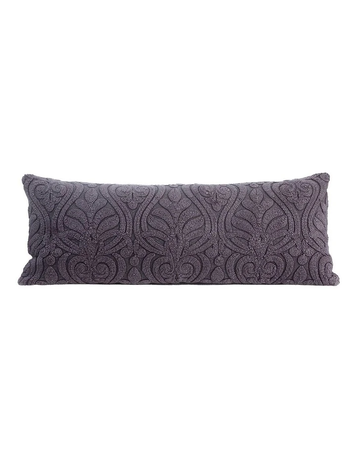 M.M Linen Malta Cushion 35x90 in Plum 1 M.M Linen Malta Cushion 35x90 in Plum
