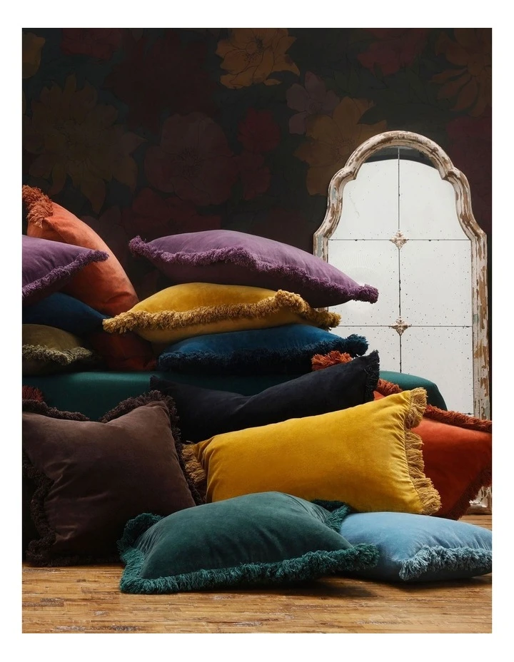 M.M Linen Sabel Cushion 50x50cm in Mustard 2 M.M Linen Sabel Cushion 50x50cm in Mustard - Image 2