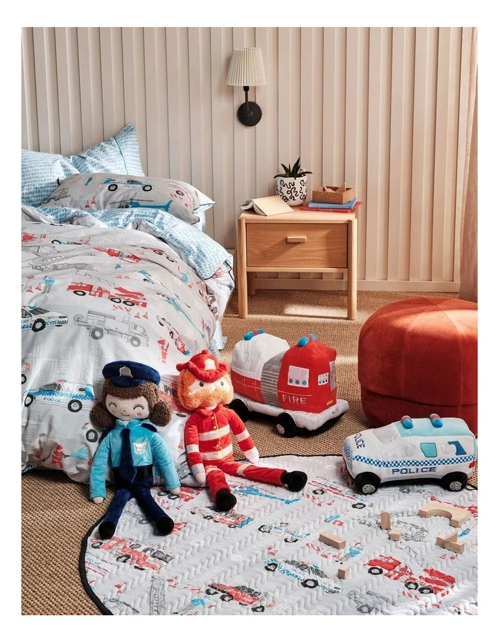 Linen House Kids Police Officer Emmy Cushion 2 Linen House Kids Police Officer Emmy Cushion - Image 2