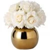 Vicky Yao Real Touch Luxury Artificial White Rose Arrangement