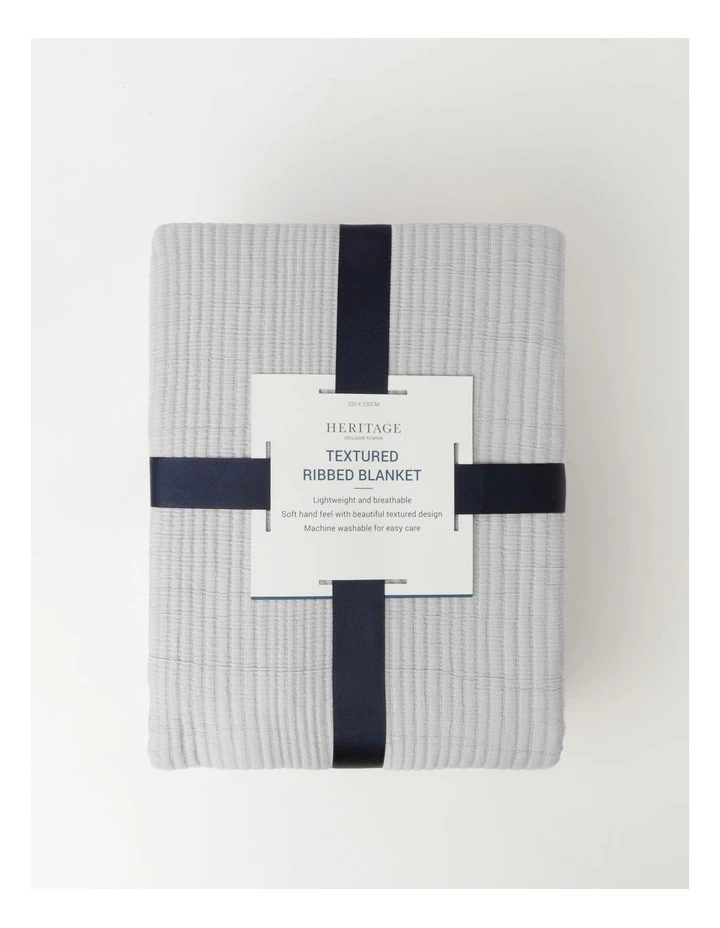 Heritage Textured Ribbed Blanket 1 Heritage Textured Ribbed Blanket