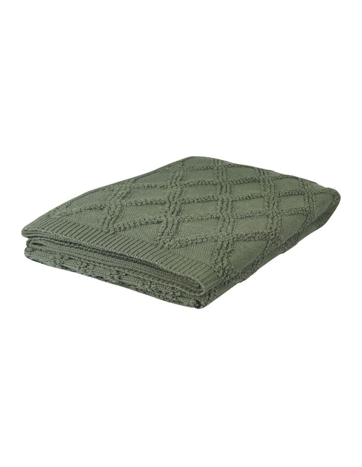 Madras Link Otway 130X150cm Throw Olive 1 Madras Link Otway 130X150cm Throw Olive