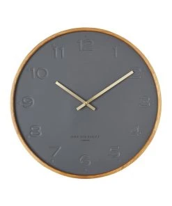 One Six Eight London Freya Charcoal 35Cm Silent Wall Clock