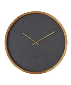 One Six Eight London Freya Charcoal 50Cm Wall Clock
