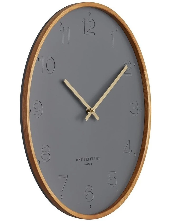 One Six Eight London Freya Charcoal 50Cm Wall Clock 2 One Six Eight London Freya Charcoal 50Cm Wall Clock - Image 2