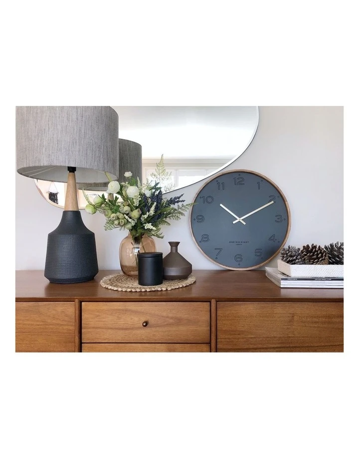 One Six Eight London Freya Charcoal 50Cm Wall Clock 4 One Six Eight London Freya Charcoal 50Cm Wall Clock - Image 4