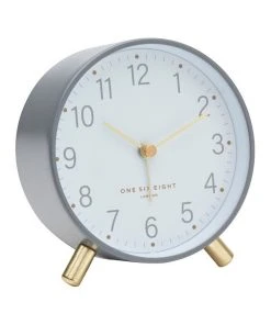 One Six Eight London Maisie Grey Silent Alarm Clock