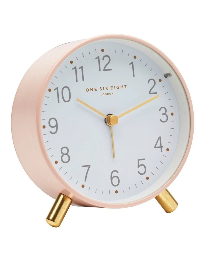 One Six Eight London Maisie Blush Silent Alarm Clock 1 One Six Eight London Maisie Blush Silent Alarm Clock