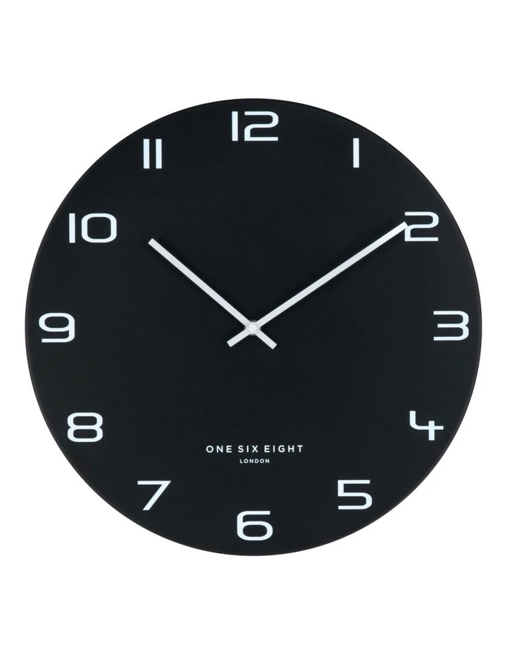 One Six Eight London Nero 60Cm Silent Wall Clock 2 One Six Eight London Nero 60Cm Silent Wall Clock - Image 2