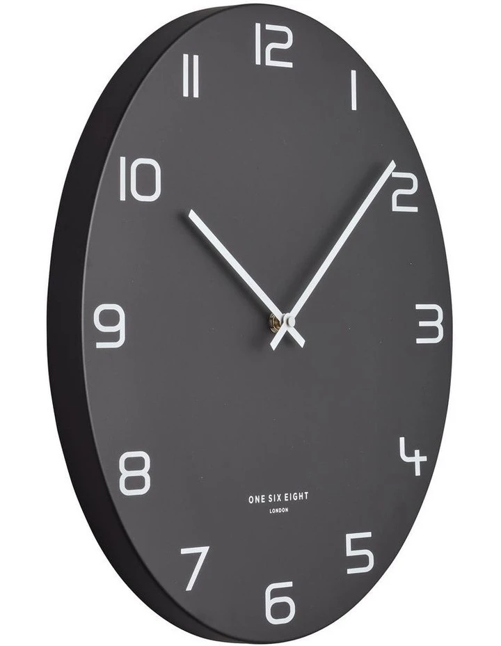 One Six Eight London Nero 60Cm Silent Wall Clock 3 One Six Eight London Nero 60Cm Silent Wall Clock - Image 3