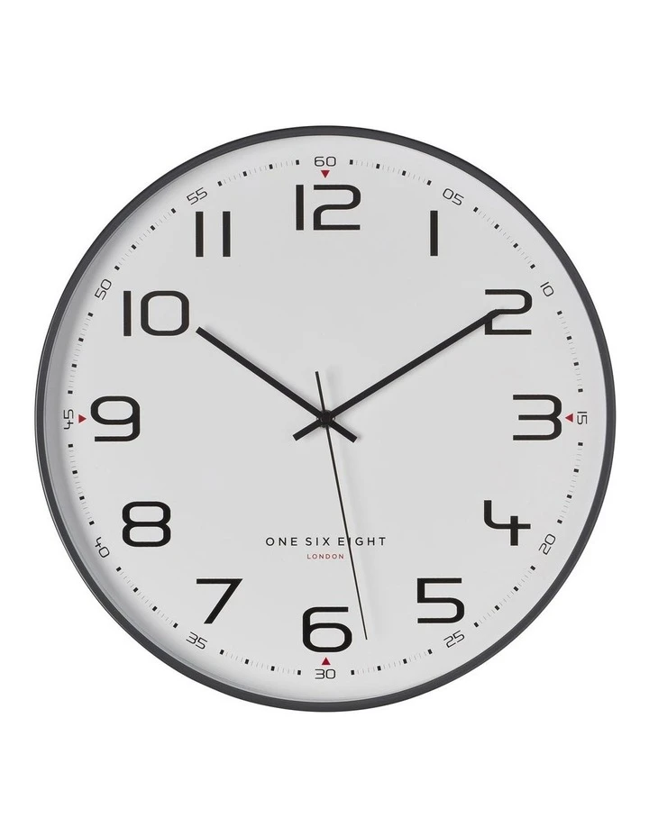 One Six Eight London Carmen Cool Grey 40Cm Silent Wall Clock 1 One Six Eight London Carmen Cool Grey 40Cm Silent Wall Clock