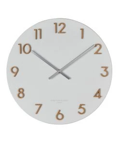 One Six Eight London Katelyn White 60Cm Metal Wall Clock