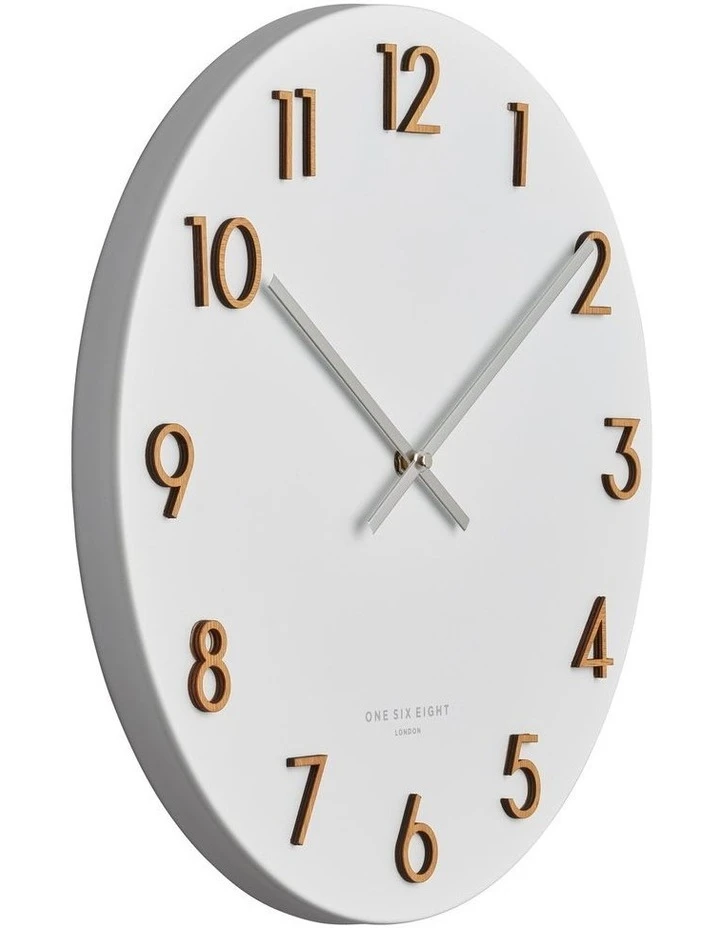 One Six Eight London Katelyn White 60Cm Metal Wall Clock 2 One Six Eight London Katelyn White 60Cm Metal Wall Clock - Image 2