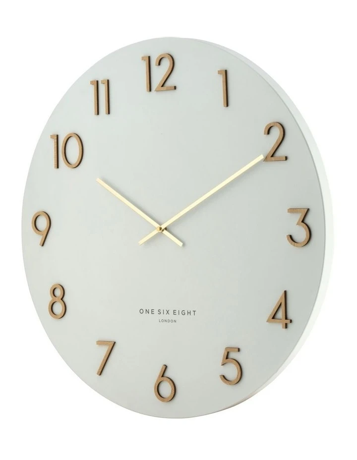 One Six Eight London Katelyn White 60Cm Metal Wall Clock 4 One Six Eight London Katelyn White 60Cm Metal Wall Clock - Image 4