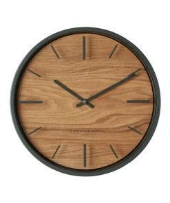 One Six Eight London Willow Charcoal 30Cm Silent Wall Clock