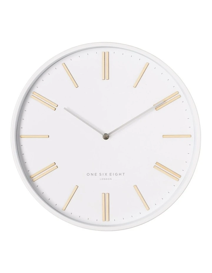 One Six Eight London Esme 40Cm White Silent Wall Clock 1 One Six Eight London Esme 40Cm White Silent Wall Clock