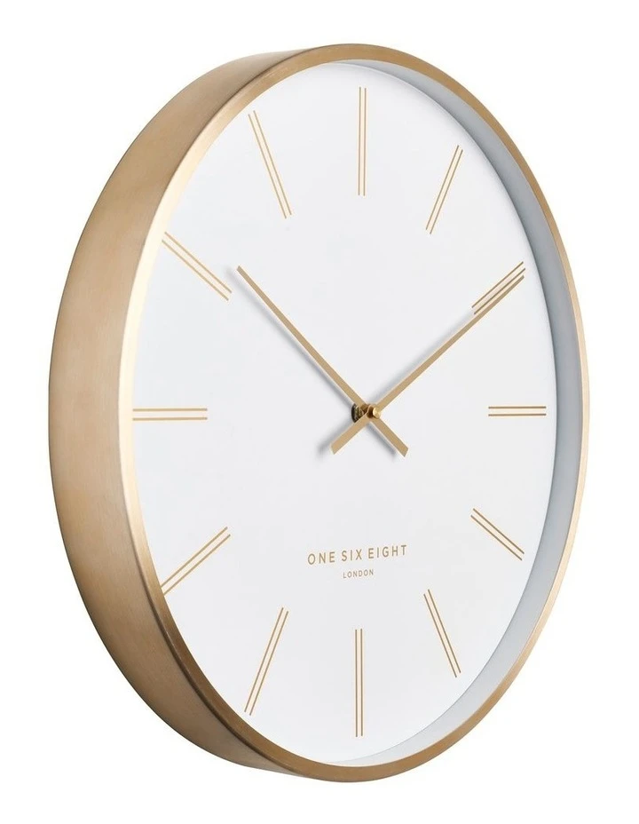 One Six Eight London Otto 40Cm White Silent Wall Clock 2 One Six Eight London Otto 40Cm White Silent Wall Clock - Image 2