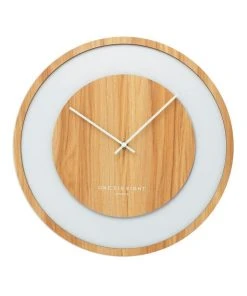 One Six Eight London Emilia Natural 60Cm Silent Wall Clock