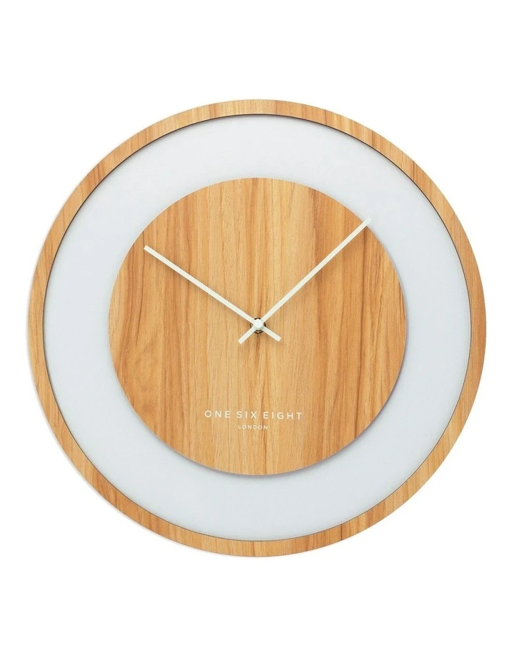 One Six Eight London Emilia Natural 60Cm Silent Wall Clock 1 One Six Eight London Emilia Natural 60Cm Silent Wall Clock