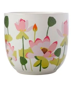 Maxwell & Williams Royal Botanic Gardens Lotus Planter Pot 14cm White