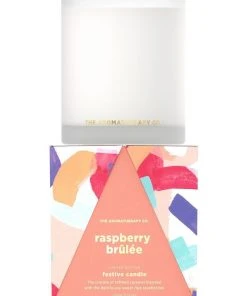 The Aromatherapy Company Festive Favours Raspberry Brulee Candle 350g