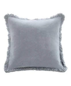 M.M Linen Sabel Cushion in Pewter Grey