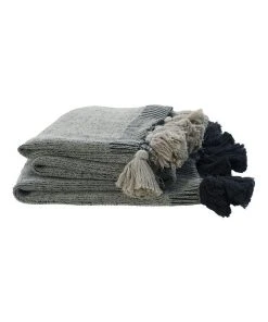 M.M Linen Birch Throw Flint