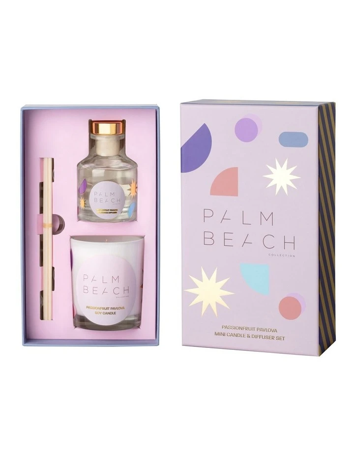 Palm Beach Collection Passionfruit Pavlova Mini Candle & Diffuser Pack 2 Palm Beach Collection Passionfruit Pavlova Mini Candle & Diffuser Pack - Image 2
