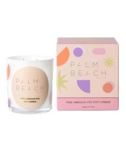 Palm Beach Collection Pink Hibiscus Fizz Standard Candle 420g