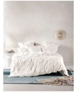 Linen House Memphis Cushion White -The Shine Nook Sales Store 856123120 3 720x928