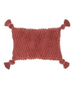 Linen House Solange Cushion in Paprika