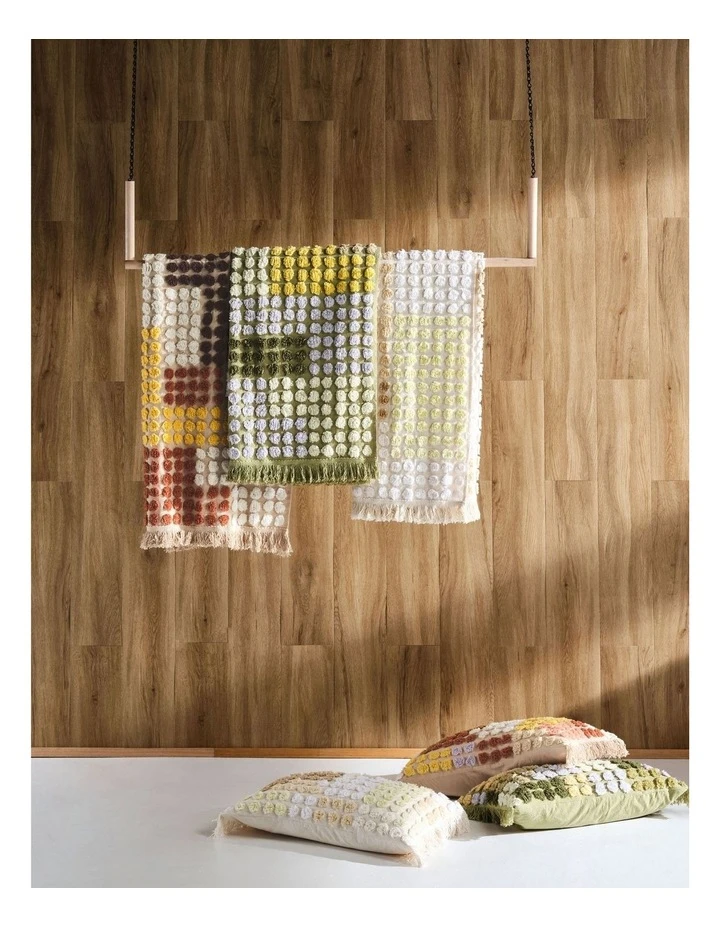 Linen House McKenzie Throw In Sand 3 Linen House McKenzie Throw In Sand - Image 3