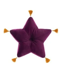 Linen House Kids Super Nova Cushion in Grape