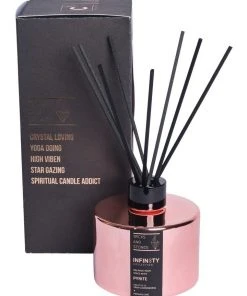 Wicks and Stones Infinity Crystal Reed Diffuser Pyrite