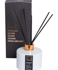 Wicks and Stones Infinity Crystal Reed Diffuser Amethyst
