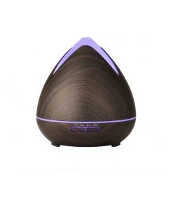 PureSpa Cool Mist Ultrasonic Diffuser with 3 Pack Diffuser Oils Dark Brown