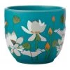 Maxwell & Williams Royal Botanic Gardens Lotus Planter Pot 12cm Aqua