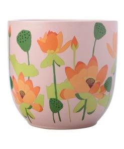 Maxwell & Williams Royal Botanic Gardens Lotus Planter Pot 16cm Pink