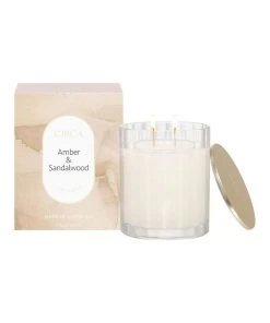 CIRCA Amber & Sandalwood Scented Soy Candle 350g