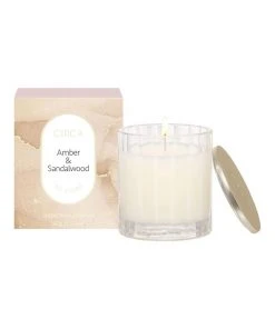 CIRCA Amber & Sandalwood Scented Soy Candle 60g