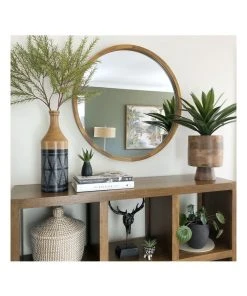 One Six Eight London Tina 95cm Dark Solid Wood Mirror -The Shine Nook Sales Store 858929410 3 720x928