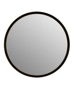 One Six Eight London Tina 60cm Black Solid Wood Mirror