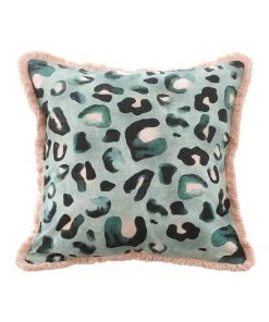 M.M Linen Cantaloupe Jaguar Cushion In Multi